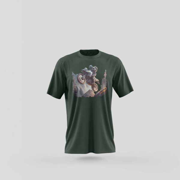 Tricou Cu Vaca La Pascut - Verde - Fata