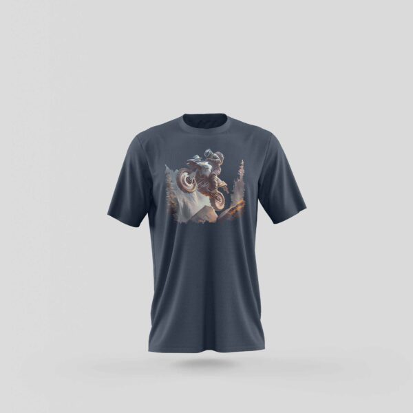 Tricou Cu Vaca La Pascut - Navy - Fata