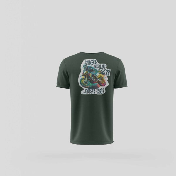 Tricou Aici ori ii dai...ori nu - Verde - Spate