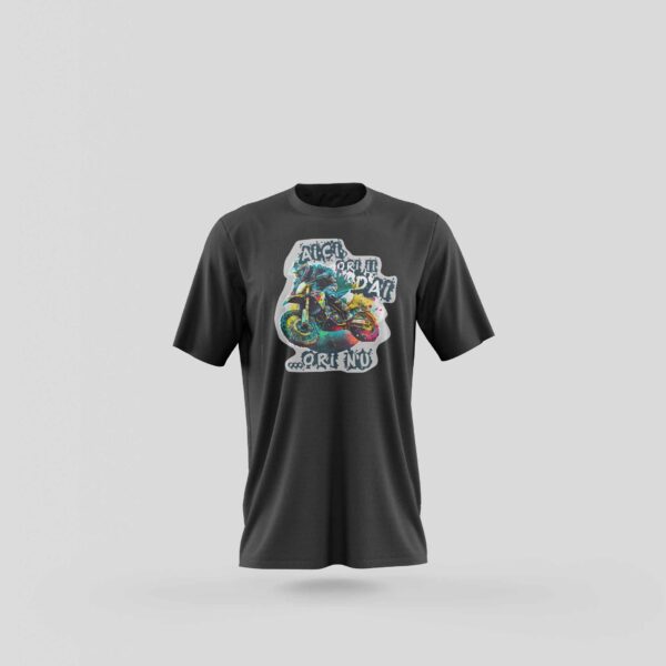 Tricou Aici ori ii dai...ori nu - Negru - Fata