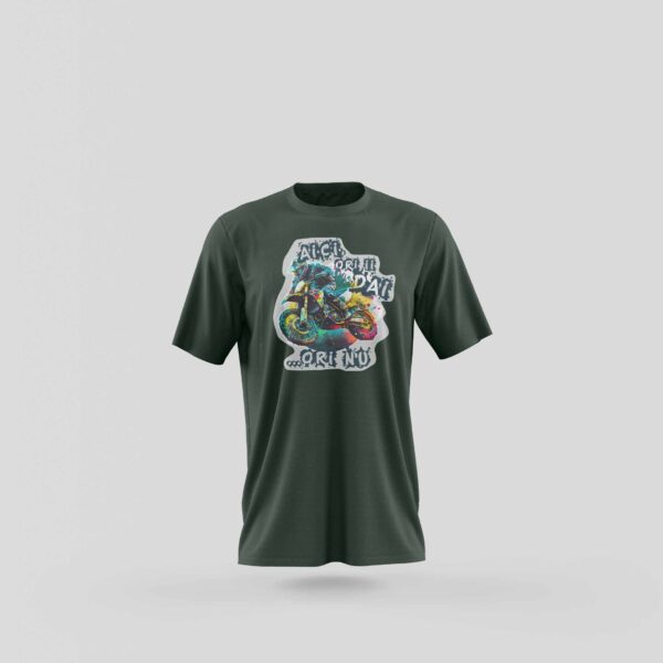 Tricou Aici ori ii dai...ori nu - Verde - Fata
