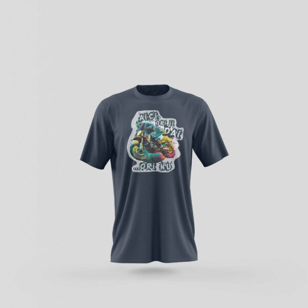 Tricou Aici ori ii dai...ori nu - Navy - Fata