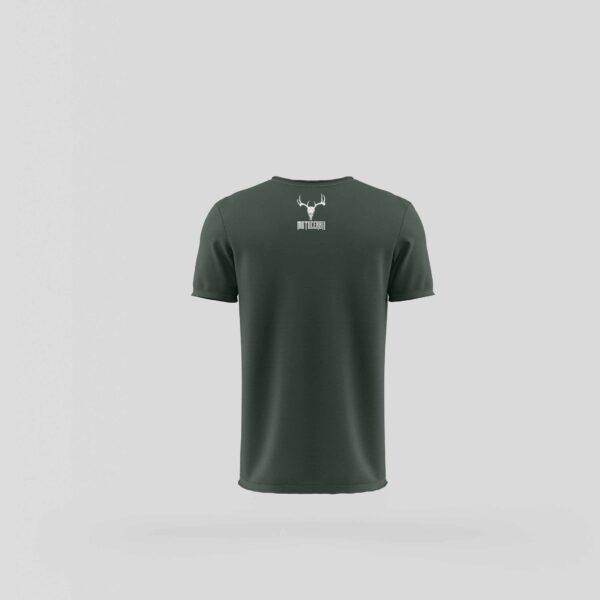 Tricou Logo Motocerbii Mic - Verde - Spate