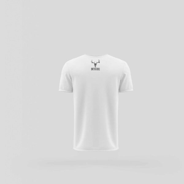 Tricou Logo Motocerbii Mic - Alb - Spate