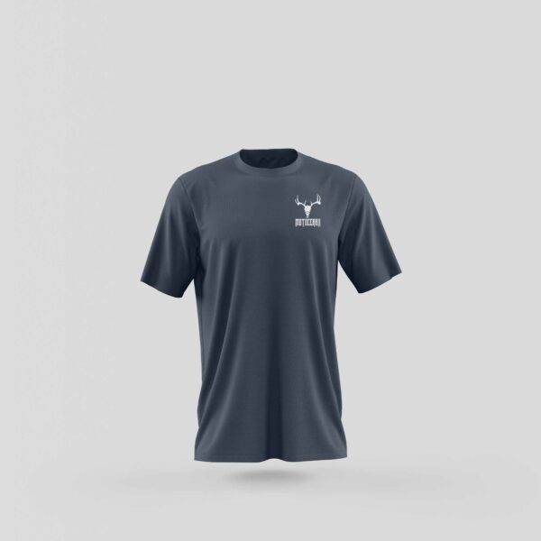 Tricou Logo Motocerbii Mic - Navy - Fata