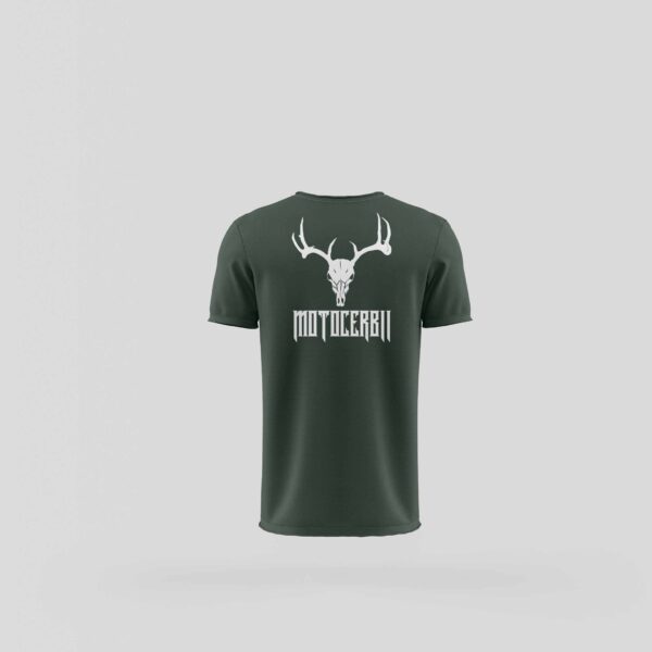 Tricou Motocerbii - Verde - Spate