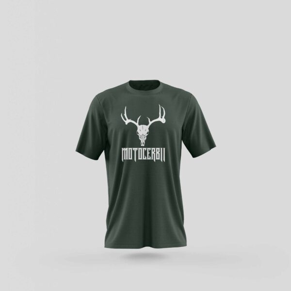 Tricou Motocerbii - Verde - Fata