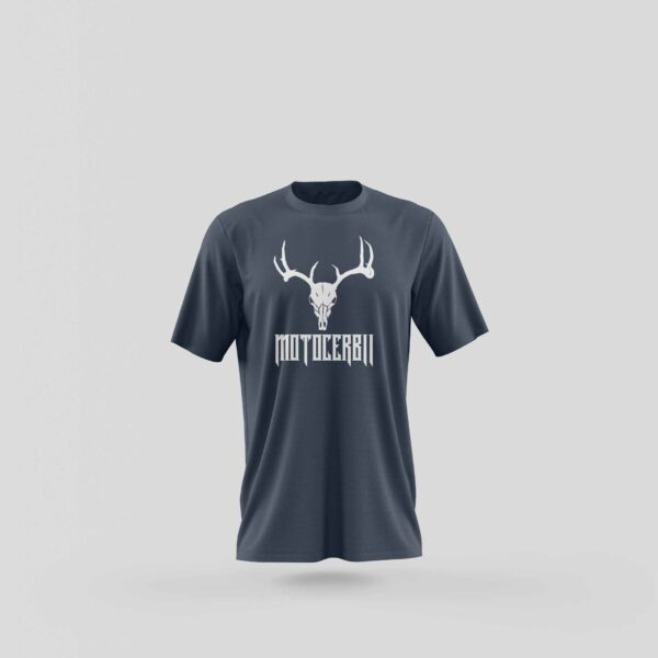 Tricou Motocerbii - Navy - Fata