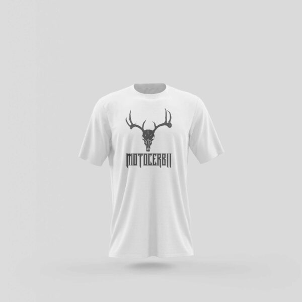 Tricou Motocerbii - Alb - Fata