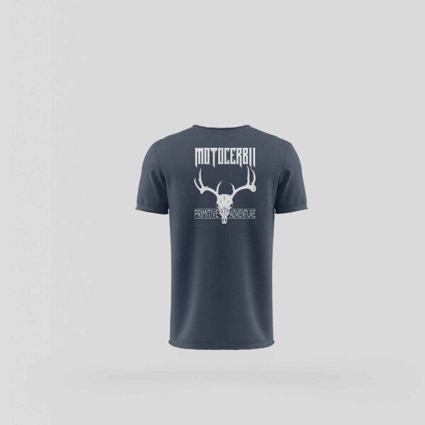 Tricou Motocerb Aventurier - Navy - Spate